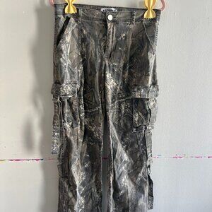 Disclosure Wide Leg Camo Cargo Pants